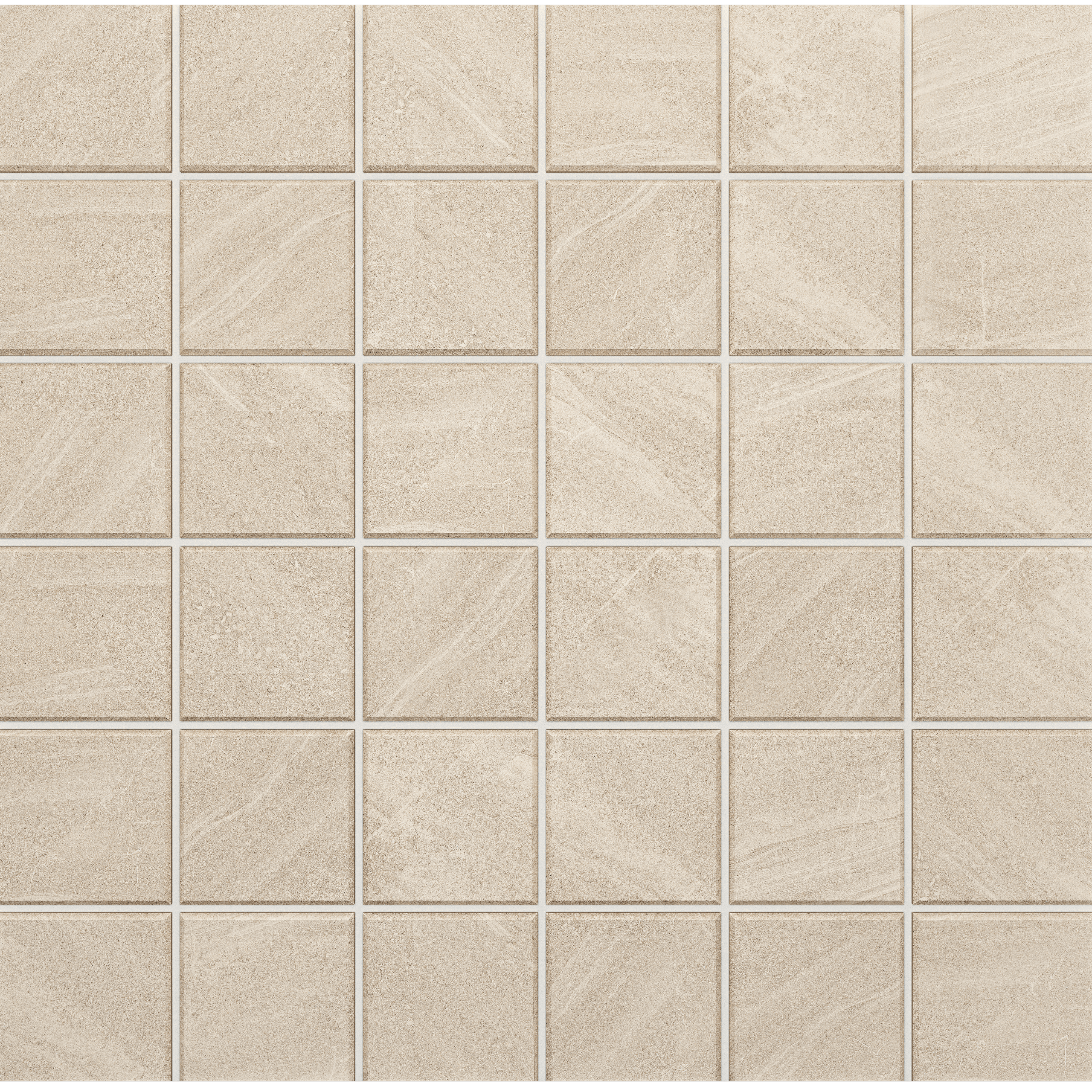 Мозаика под камень Estima Gabbro белый (Mosaic/GB01_NS/30x30/5x5)