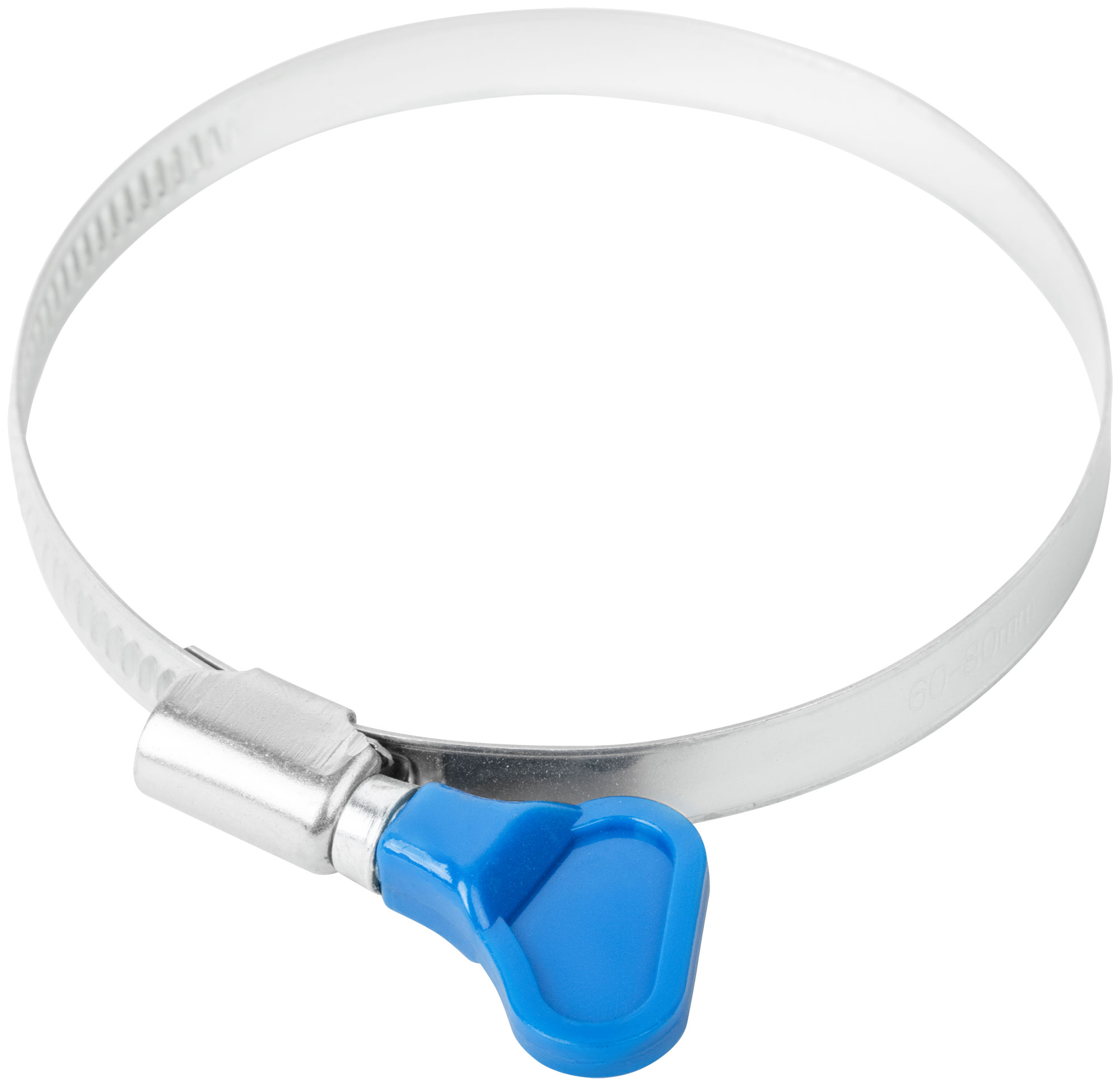 Хомут обжимной накатной с ключом, ширина 9 мм, нерж.сталь 60-80 мм