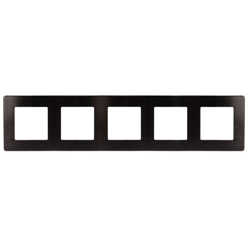 Рамка 5-м 12-5105-06 сатин черн. Эра Б0052544