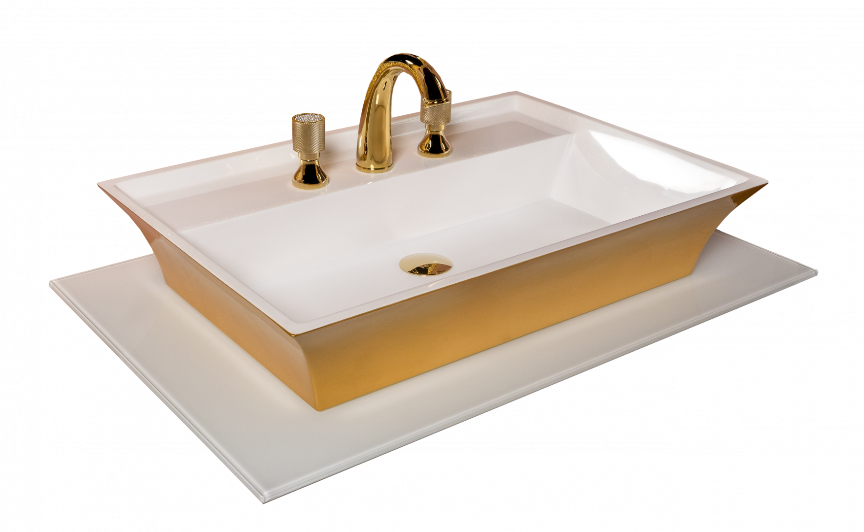 Столешница стекло 80см прямая БЕЛАЯ