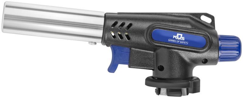 Горелка газовая на цанговый баллон пласт. корпус с пьезоподжигом вращение 360град. сопло 22мм MOS 67662М