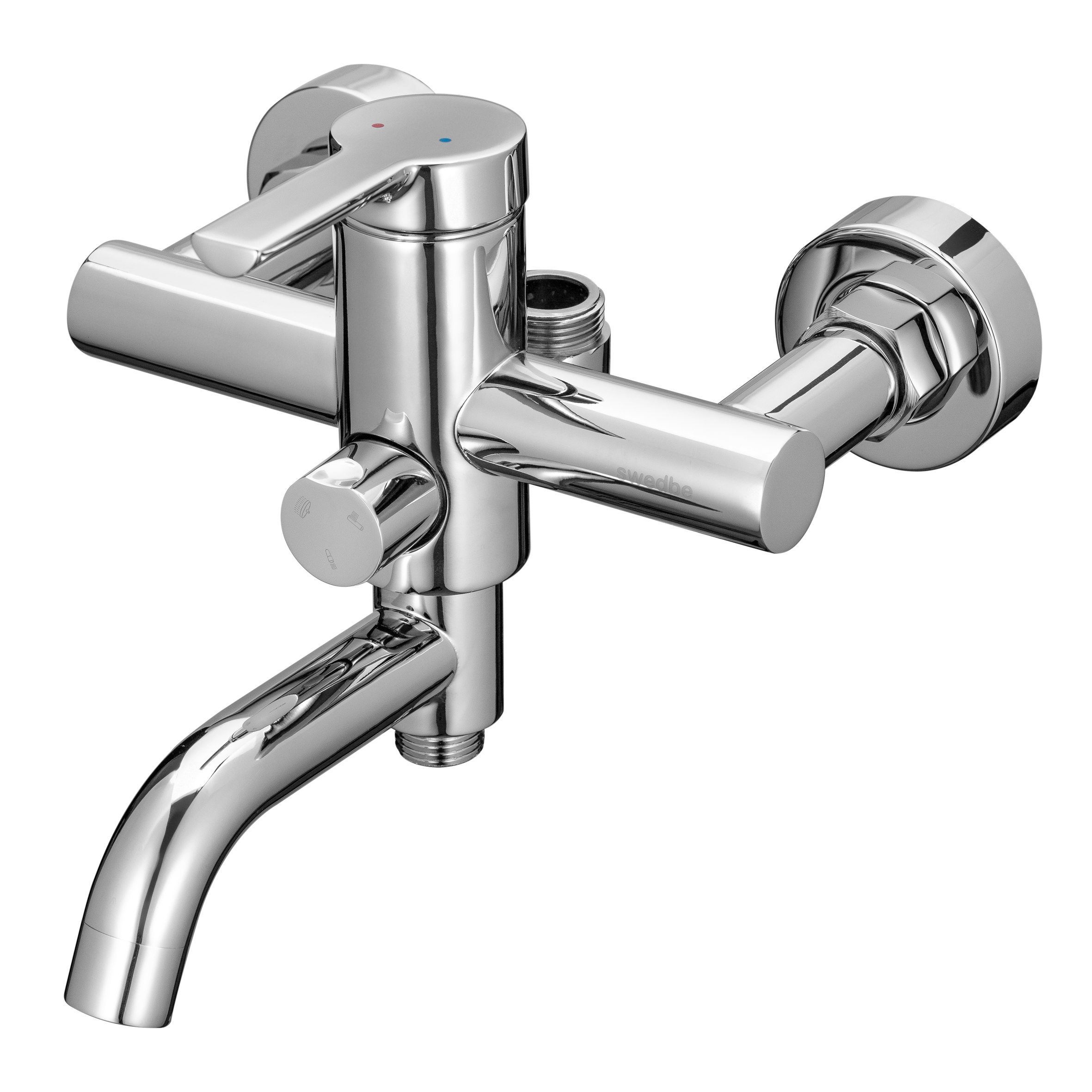 Смеситель Swedbe Diana 1035 для ванны с поворотным изливом и верхним подключением