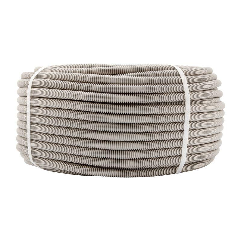 Труба гофрированная ПВХ тяжелая d20мм с протяжкой (уп.100м) Rexant 28-0020-60