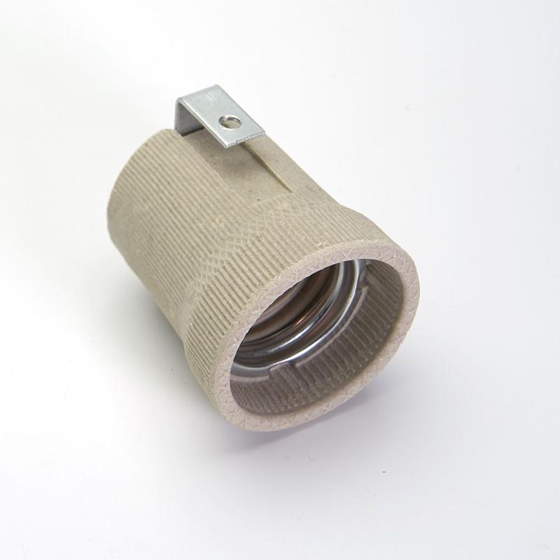 Патрон E27 LH02 керамический с угловым креплением 250В 40х45мм LH02 бел. FERON 41035