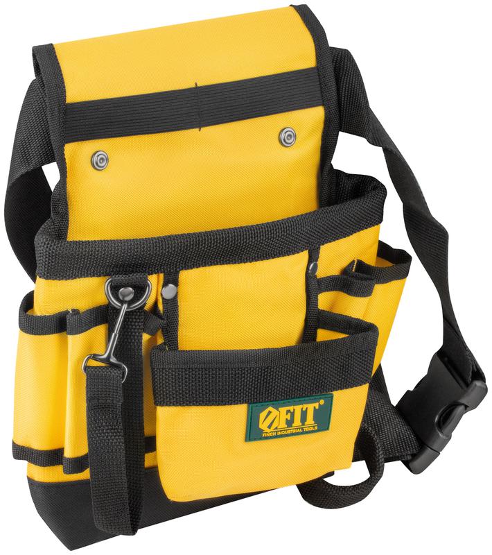 Пояс для инструмента одинарный полиэстер 9 отделений 2 петли для инструмента FIT 12515