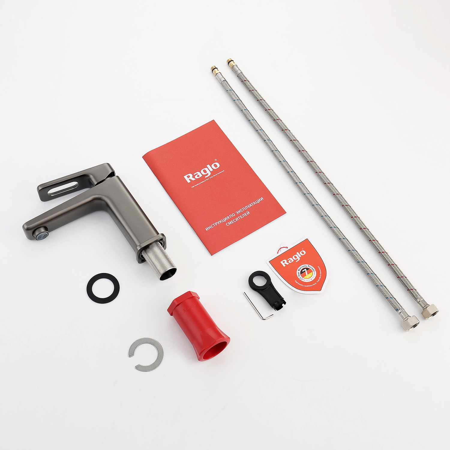 Смеситель для раковины Raglo R51.10.09, графит