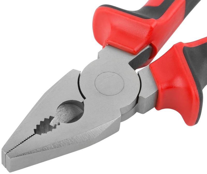 Плоскогубцы комбинированные "Тренд" 160мм двухцветные прорезиненные ручки хром-никелевое покрытие КУРС 47564