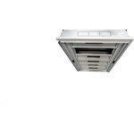 Корпус щита распределительного 600х1050х100мм DIN-рейки 144M(7х24) навесной прозр. дверца из гнутого стекла метал. сер. Cetinkaya Pano CPD6010510SAPS