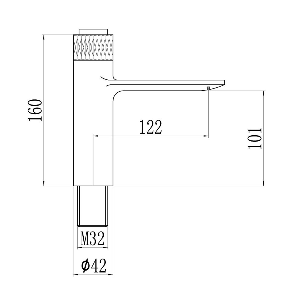 Смеситель для раковины Savol S-601810LB, золото