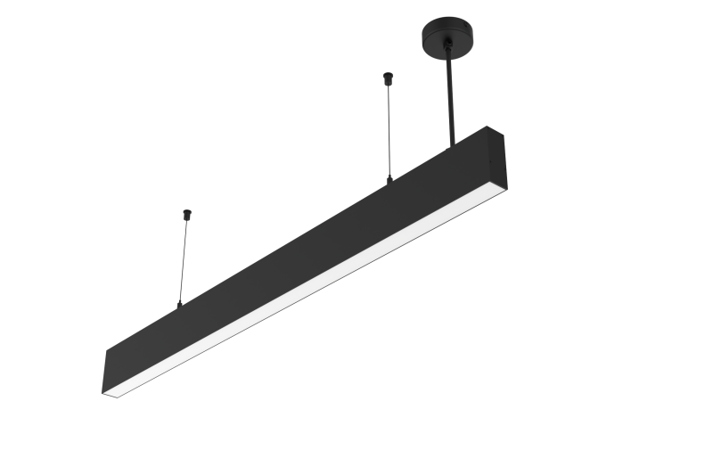 Светильник светодиодный Angusta High 1753х35х90 35Вт 3000К IP40 подвесной RAL9005 черн. муар рассеив. опал VARTON V1-R0-90543-30000-4003530