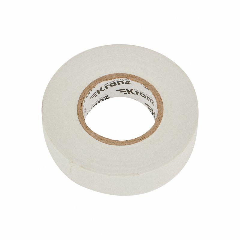 Изолента ПВХ профессиональная 0.18х19мм 20м бел. Kranz KR-09-2801
