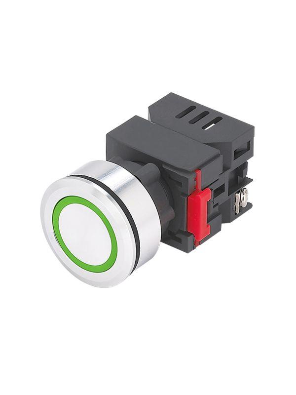 Лампа индикаторная ЛС(к)-30-З-2-220-65У1 светодиодная матрица d30мм 220В AC/DC IP65 зел. Электротехник ET016987