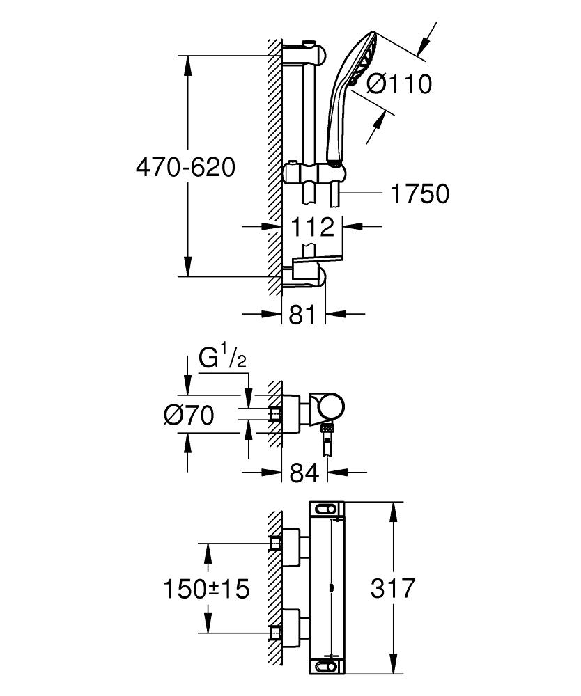 Термостат Grohe Grohtherm 2000 34195001 для душа