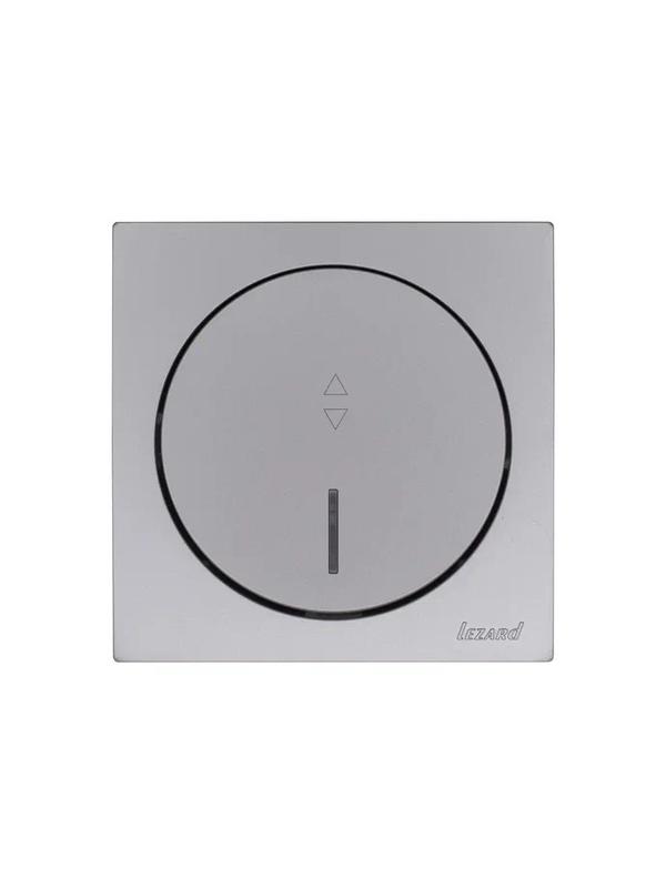 Выключатель проходной 1-кл. СП OSEN 10А IP20 с подсветкой механизм сер. матов. LEZARD 743-7488-114