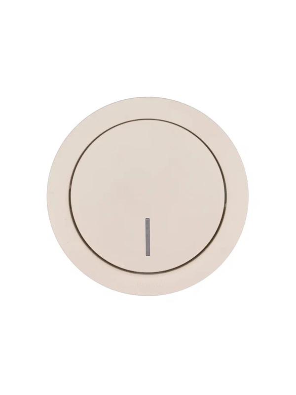 Выключатель 1-кл. СП OSEN 10А IP20 с подсветкой механизм сл. кость LEZARD 743-9088-111