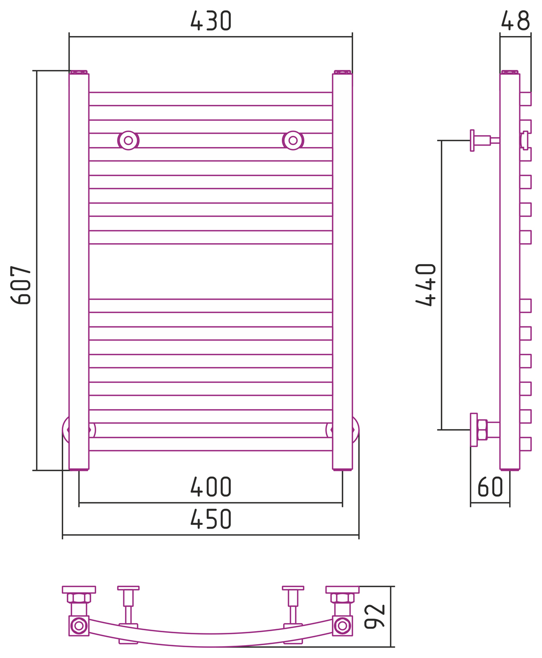 ДР АРКУС 600х400 (Сатин) 071-0251-6040