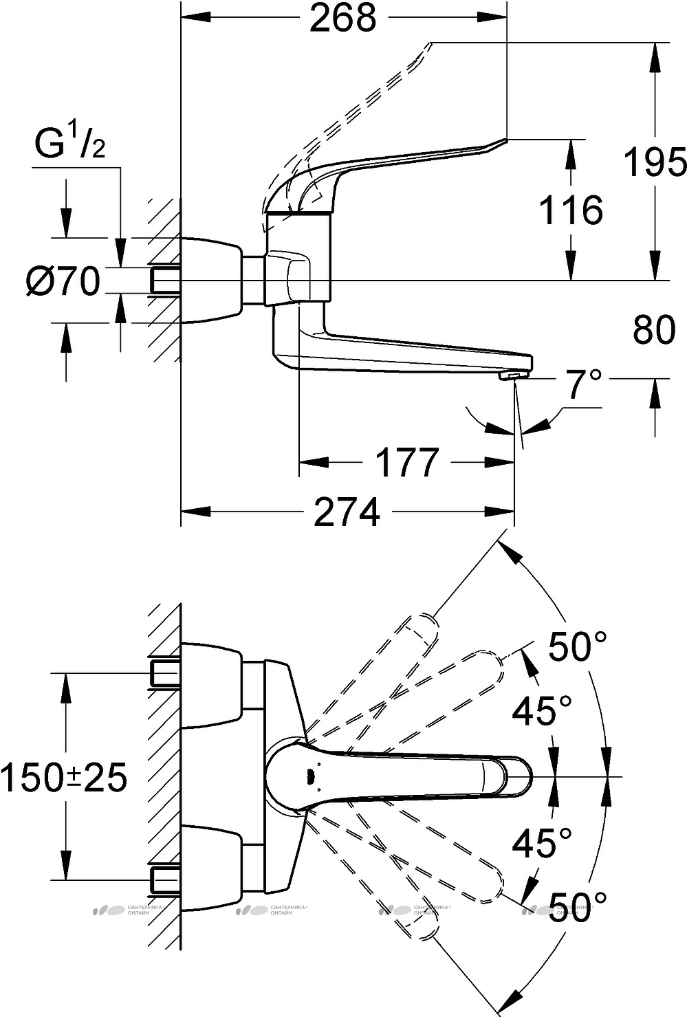 Смеситель Grohe Euroeco Special 32774000 для раковины