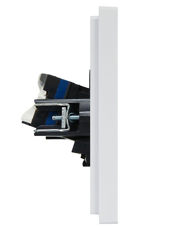 Розетка компьютерная 2-м RJ45 кат.6 FORTE&PIANO FP234 бел. IEK FP-K20-2-K01