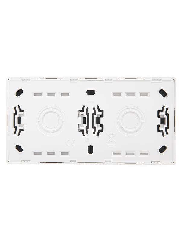 Блок ОП LETO (1-кл. выключатель + 1-м розетка с заземл.) горизонт. бел. LEZARD 752-0200-170BAP