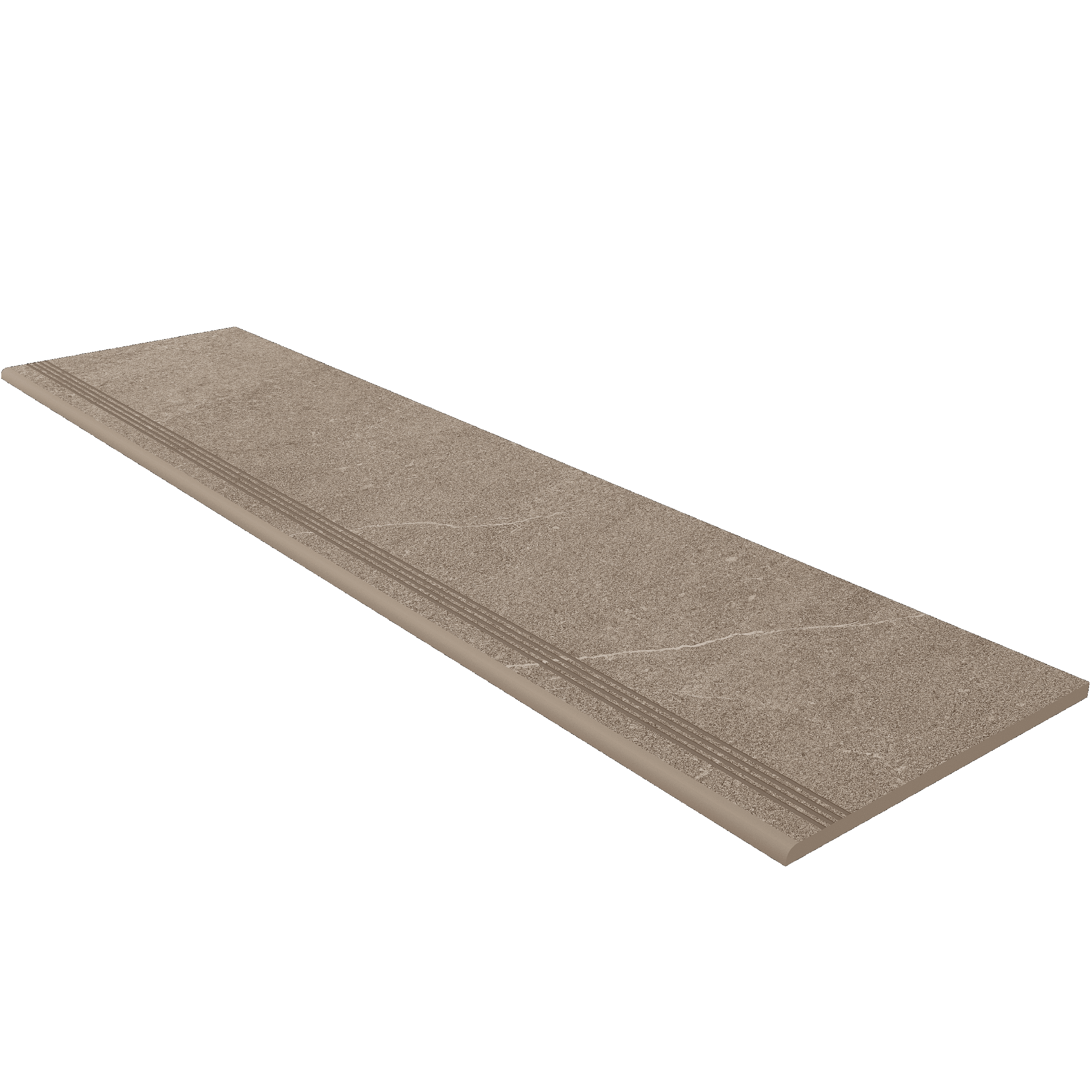 Плитка из керамогранита матовая Estima Gabbro серый (Steptrade/GB02_NS/30x120x10)