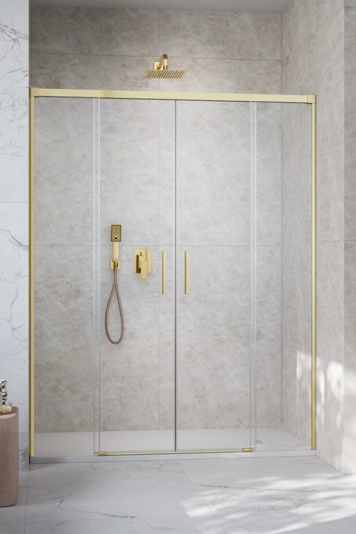 Душевая дверь Idea 8 Brushed Gold DWD Door 470 Brushed Gold/Transparent