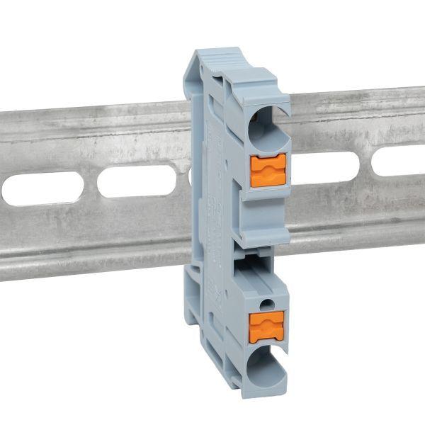Колодка клеммная 6 Push-in пружинная сер. EKF PIT-6