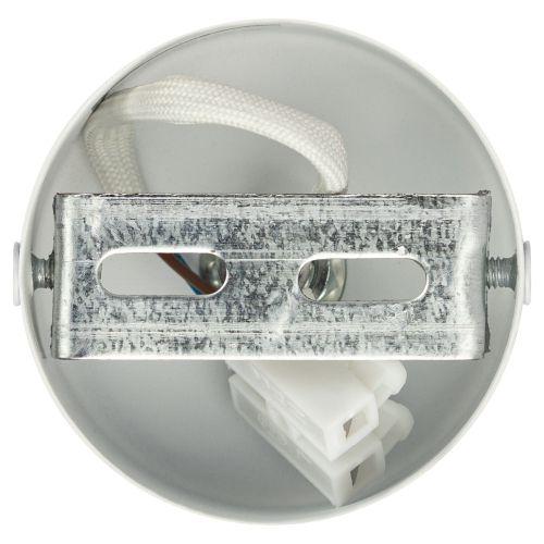 Светильник OL55 MR16 GU10 IP20 WH/SL настенно-потолочный спот бел./серебро ЭРА Б0061890