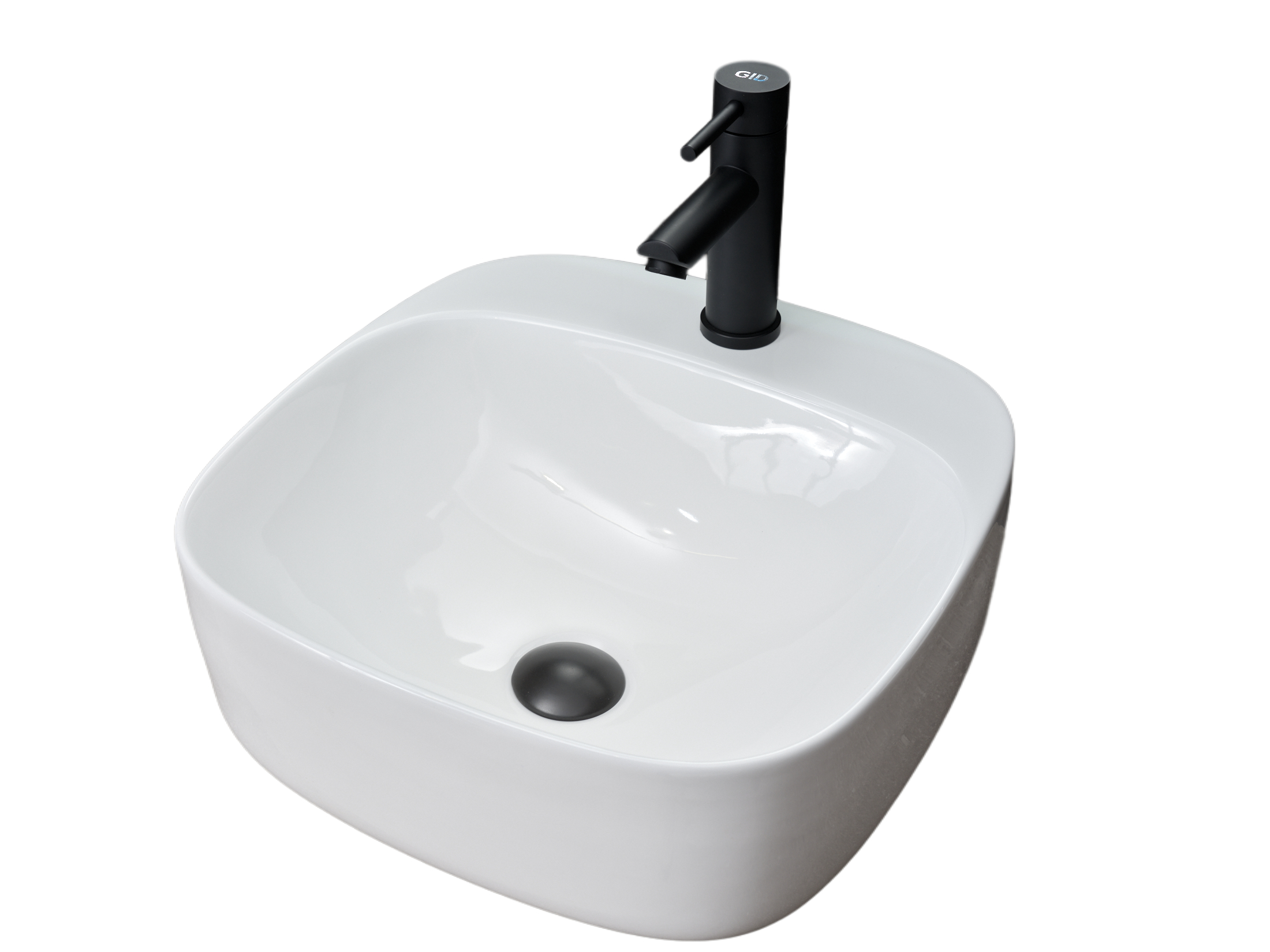 Раковина Gid N9284 51219 накладная белая 42x42x15.5