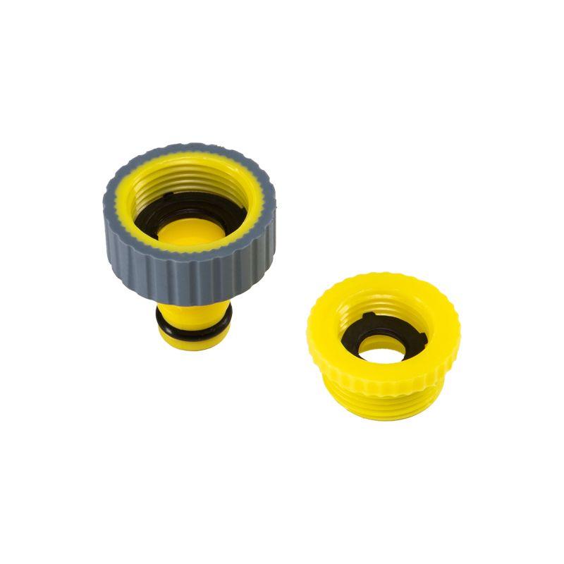 Адаптер на кран быстрого соединения 1/2дюйм - 3/4дюйм с термопластичной резиной Профи ЧЕТЫРЕ СЕЗОНА 62-0212-F