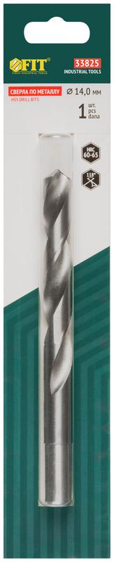 Сверло по металлу HSS полированное в блистере 14.0мм FIT 33825