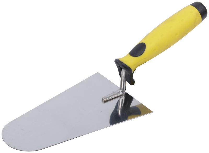 Мастерок бетонщика "Профи" "трапеция" нержав. мягкая ручка 180мм FIT 05072