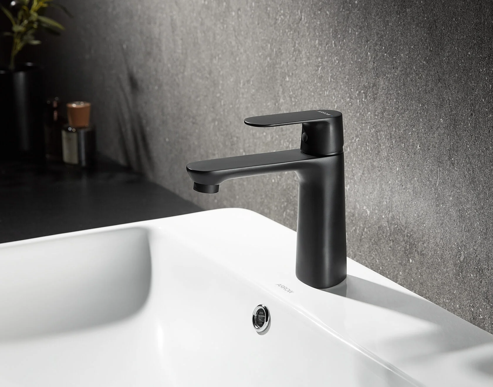 Смеситель для раковины ARROW AMP11848BC, черный матовый