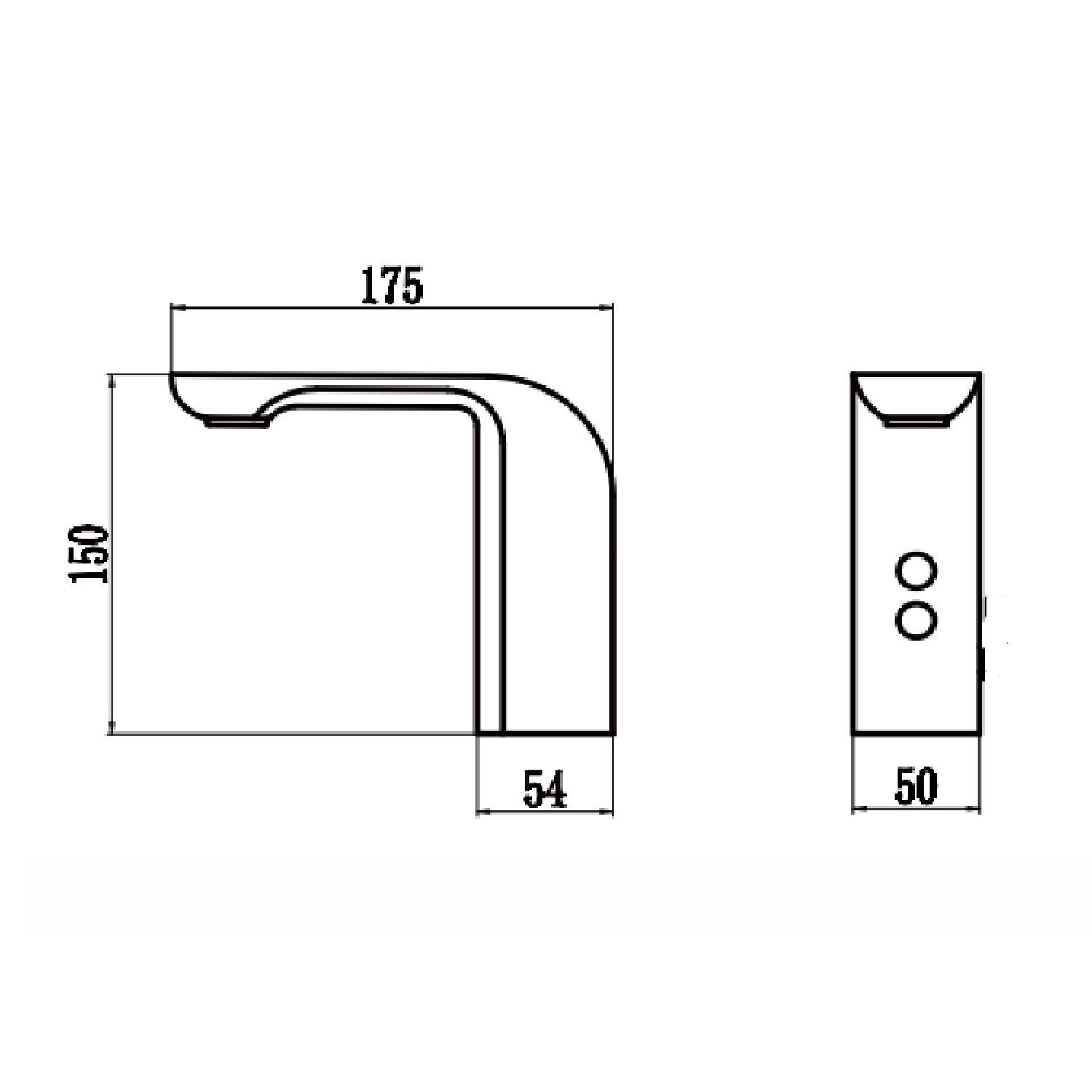 Сенсорный смеситель для раковины Savol S-GY8895H, черный