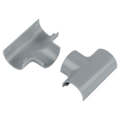 Угол для кабель-канала полукруглого Т-образ. 20х12мм T-KK-20-12-F сер. (уп.2шт) Эра Б0064921