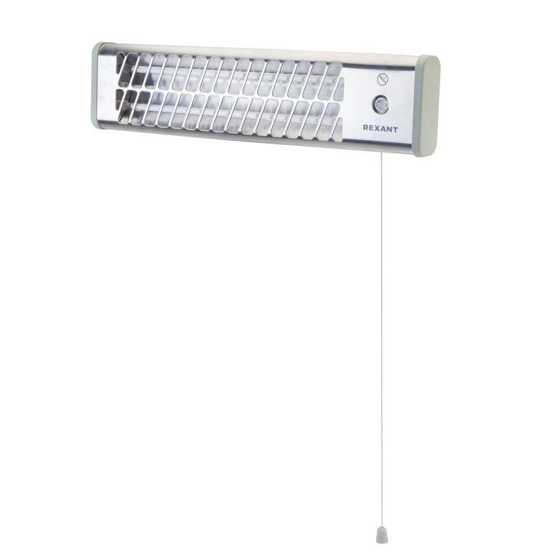 Обогреватель электрический инфракрасный панельный 1.5кВт с кварцевыми лампами в стальном корпусе с регулировкой мощности сер. Rexant 60-0059
