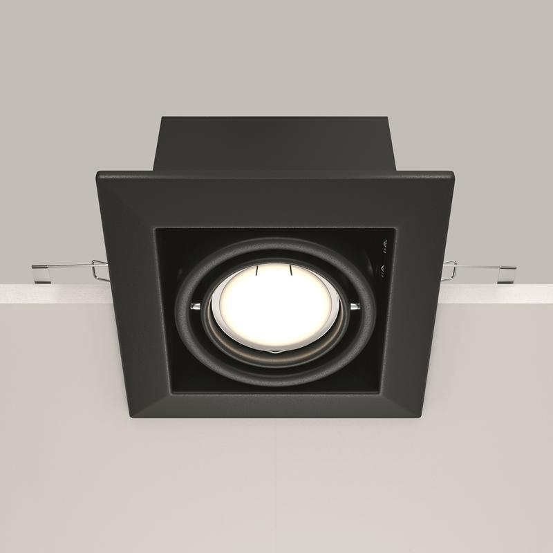 Светильник Metal Modern 1х10Вт GU10 встраив. Maytoni DL008-2-01-B