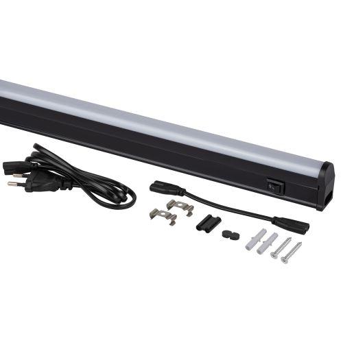 Светильник светодиодный LLED-01-16W-4000-B 16Вт 4000К L1174мм с выключателем (в линию до 100Вт) черн. Эра Б0065585