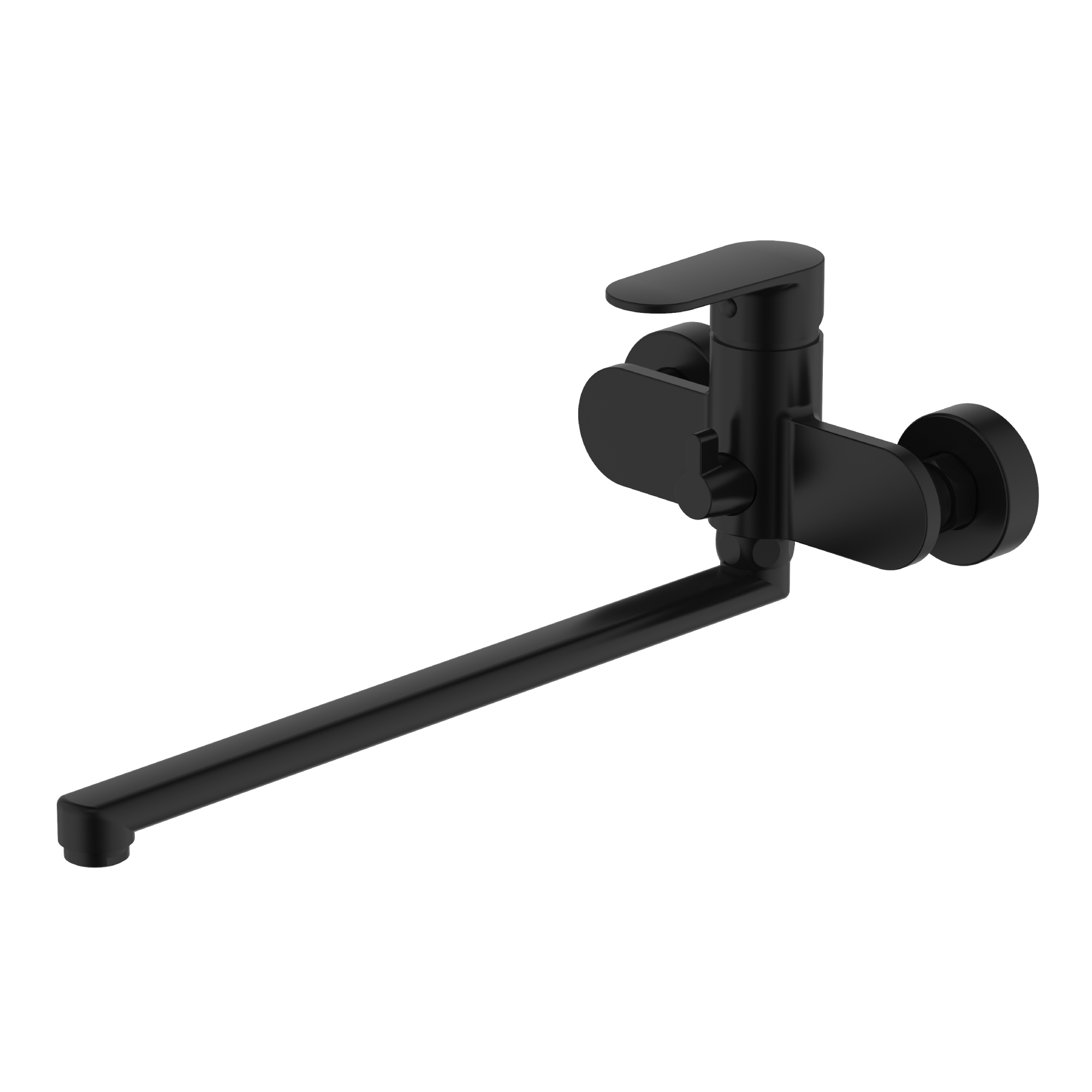 Смеситель Aquatek НИКА для ванны с длинным изливом AQ1842MB              черный матовый