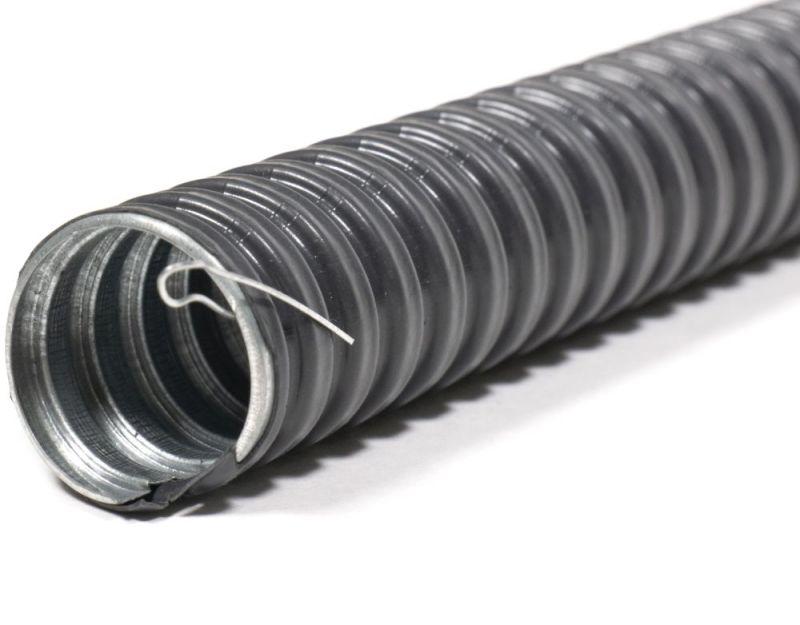 Металлорукав в ПВХ изоляции РЗ-ЦПнг-15 с протяжкой (уп.50м) ГОФРОМАТИК zeta44702