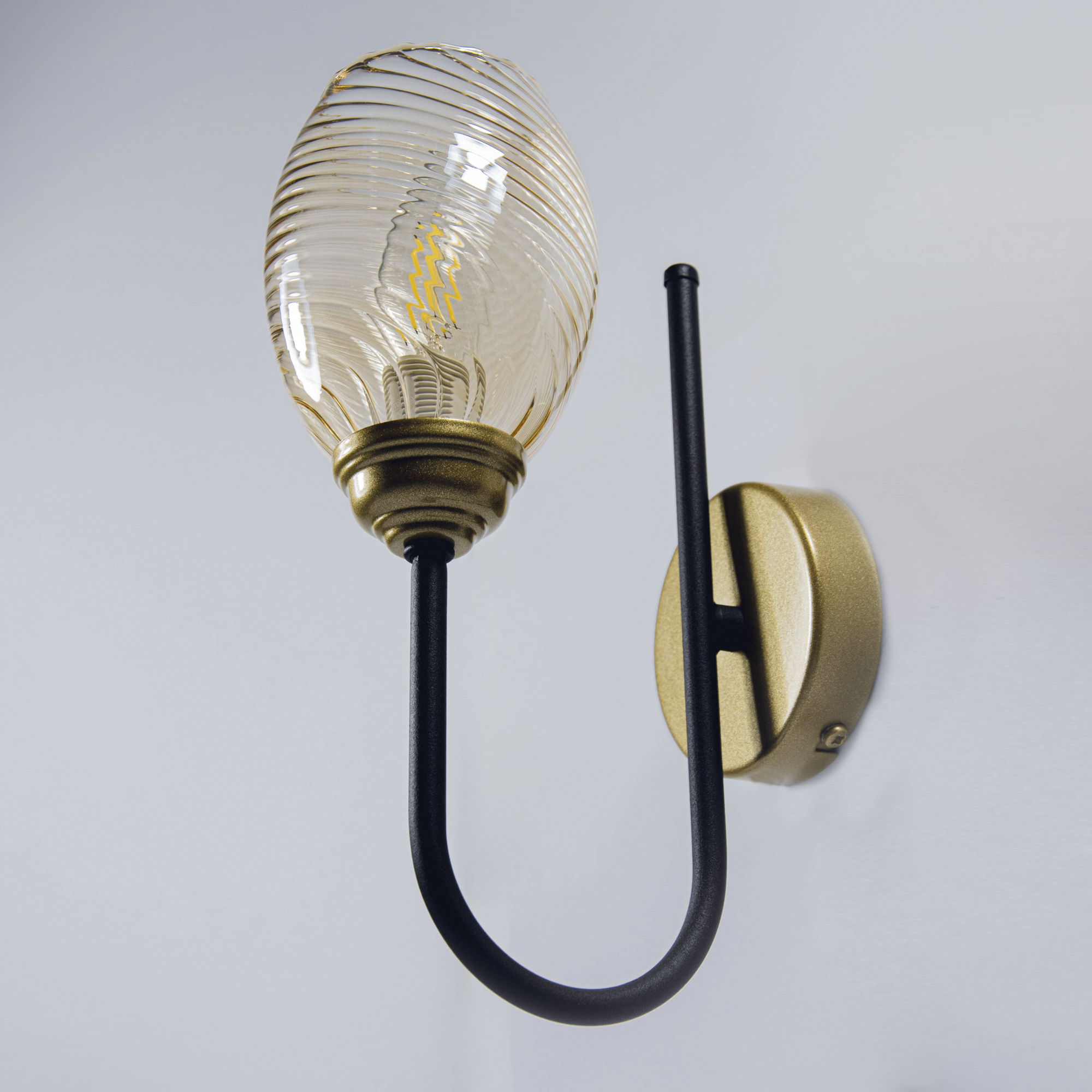 Светильник настенный Юна 511 черн. муар.зол НББ 01-60-189 Е14