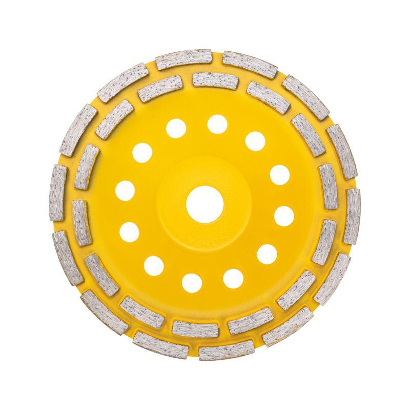 Чашка алмазная шлифовальная двухрядная 180х22.2мм KRANZ KR-90-0253