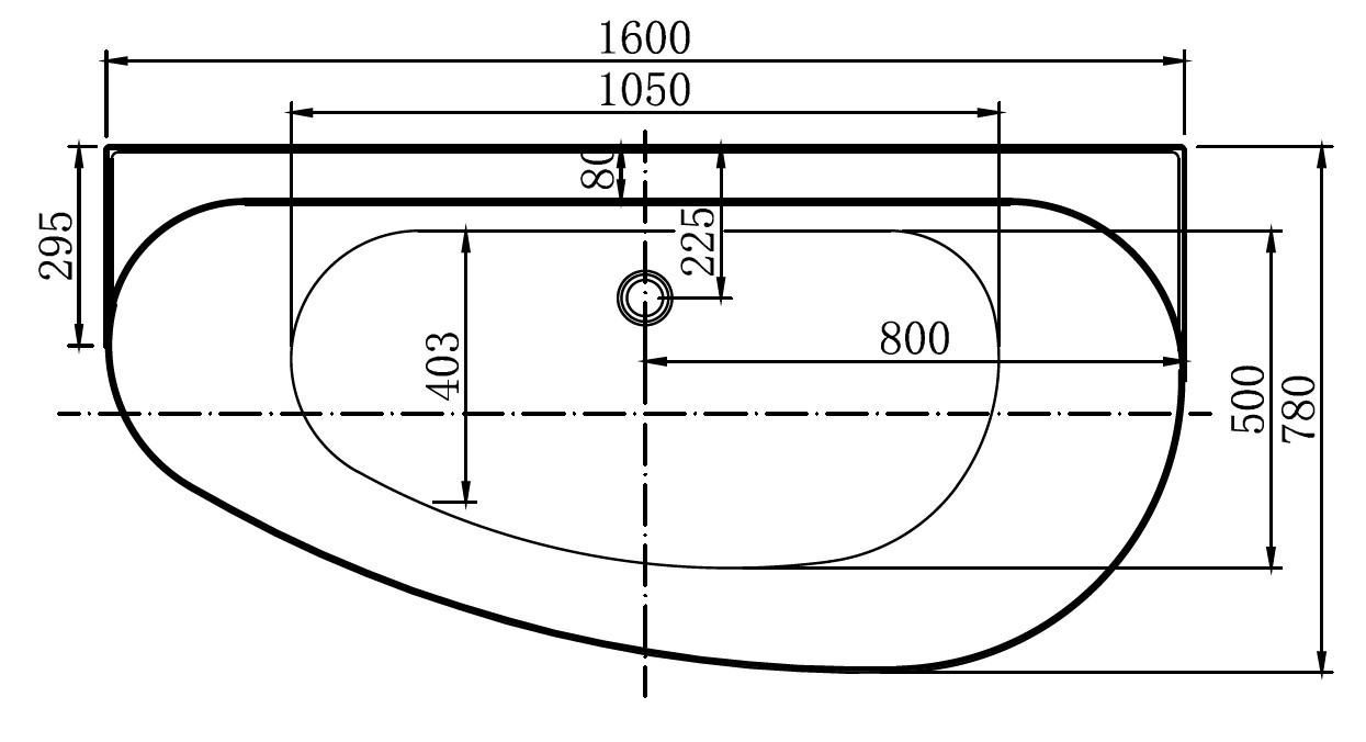 Акриловая ванна Allen Brau Priority 5 А 160x78 2.31005.20A белый глянец