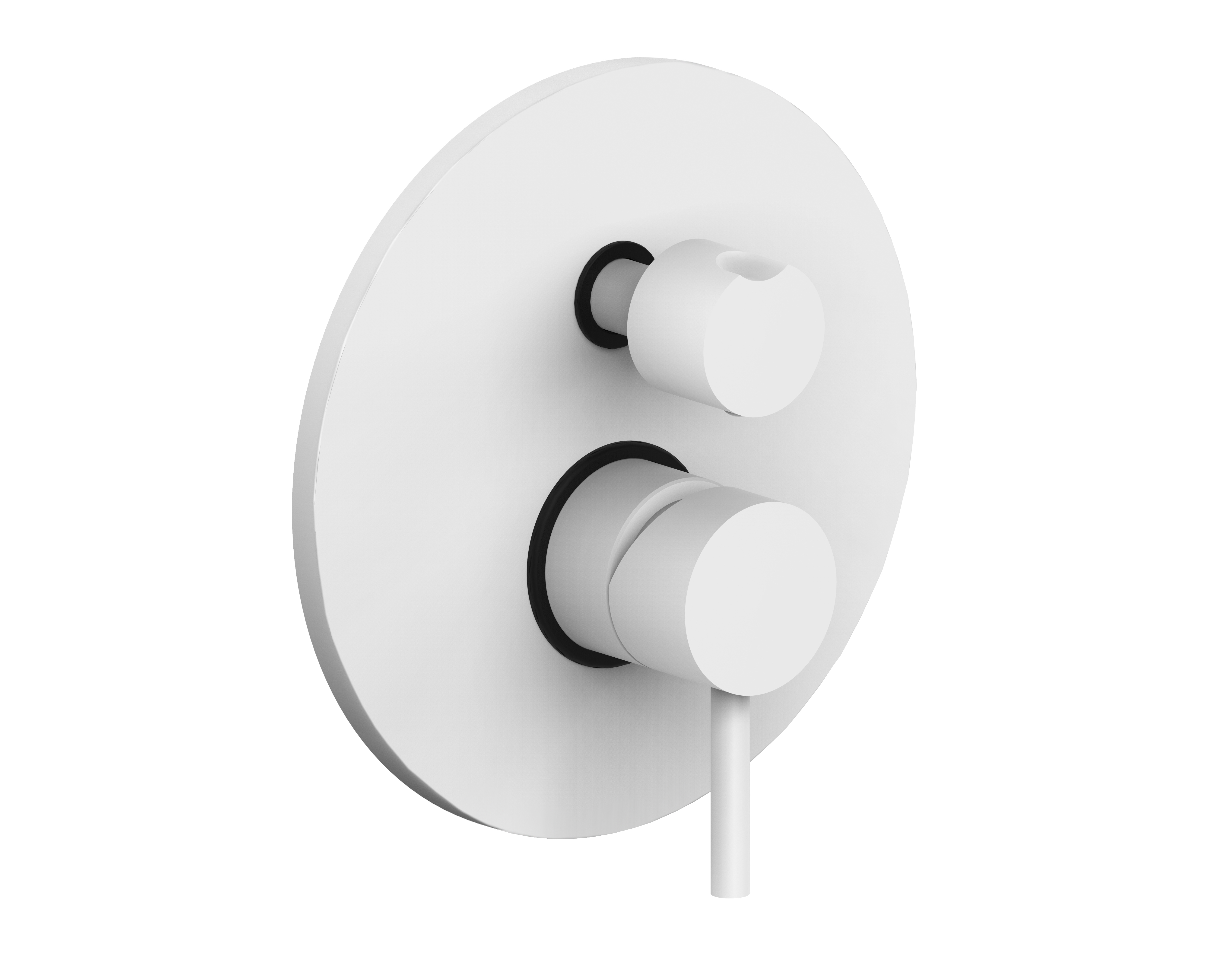 Смеситель встраиваемый для душа на 3 выход Paffoni LIGHT LIG019BO встраиваемый Белый матовый