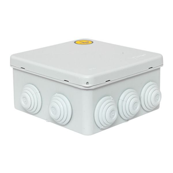 Коробка уравнивания потенциалов КУП-030-014 100х100х50 IP55 с крышкой наружн. для прямого монтажа 10 мембр. вводов сер. EKF plc-kmr-030-014-g