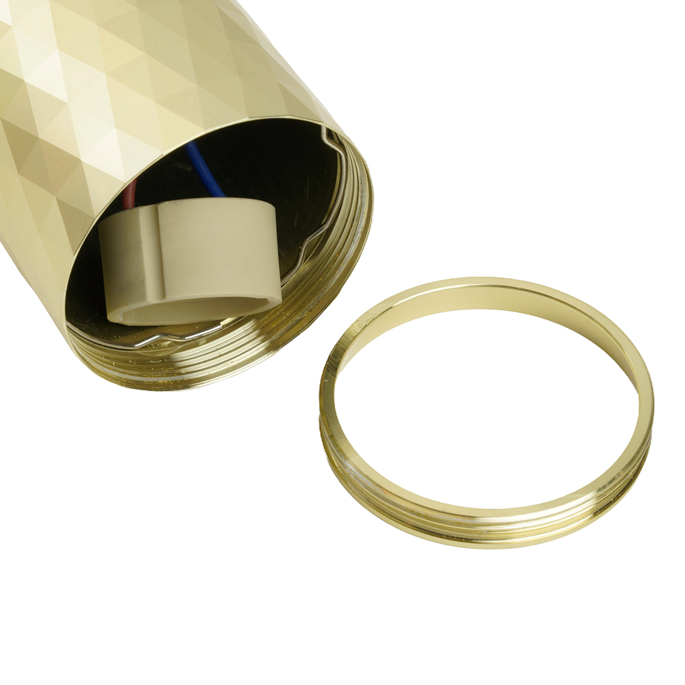 Светильник ДСО GU10 без лампы на подвесе золото черный