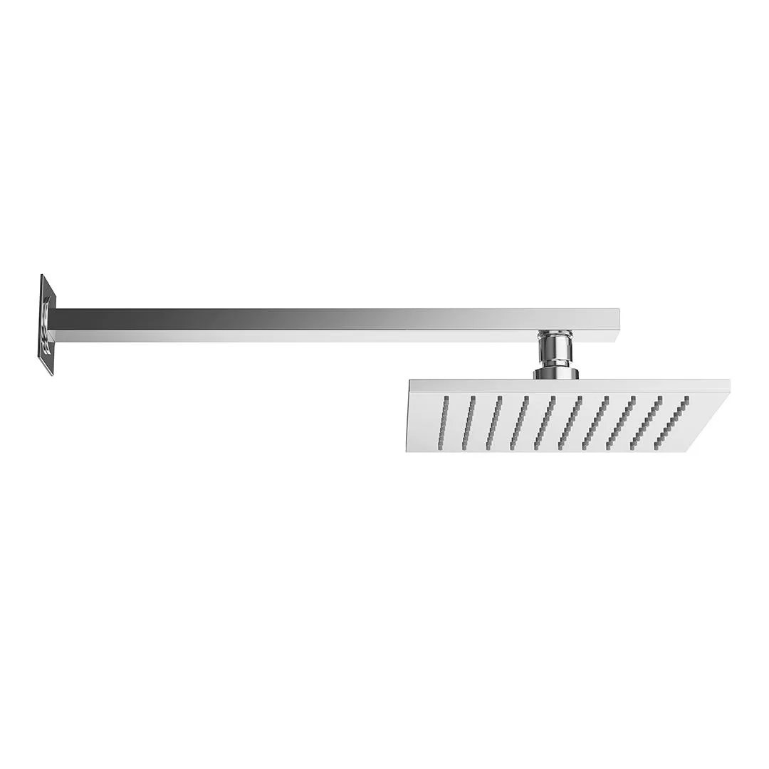 Рассеиватель FIORETTO для верхнего душа 200х200, комплект с держателем, хром