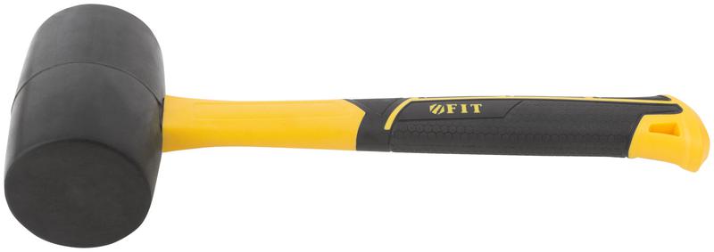 Киянка 80мм 900г фибергласовая ручка резинов. FIT 45515