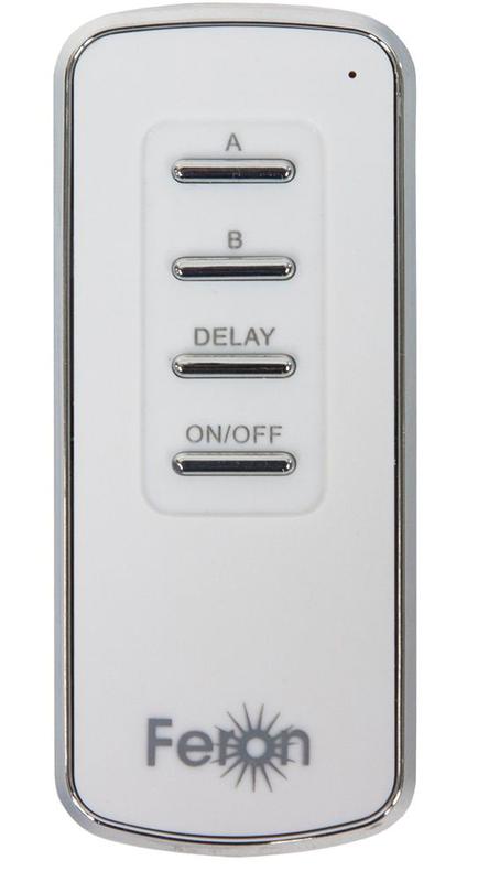 Выключатель дистанционный 230В 1000Вт 2-х канальный 30м с пультом управления TM72 FERON 23262