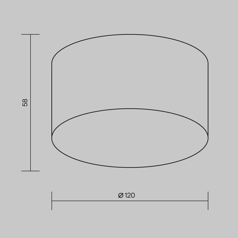 Светильник Zon IP 15Вт 4000К IP65 потолочн. Maytoni O430CL-L15W4K