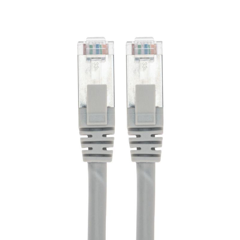 Патч-корд F/UTP кат.6 RJ45-RJ45 26AWG LSZH 1м сер. Rexant 02-0210-1